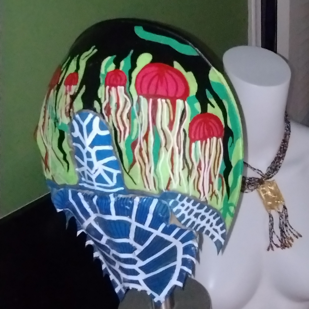 Colorful Hand-Painted Helmet